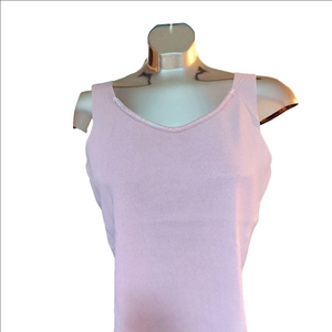 "No Tag" Sleeveless Pink Sequined Neck Top